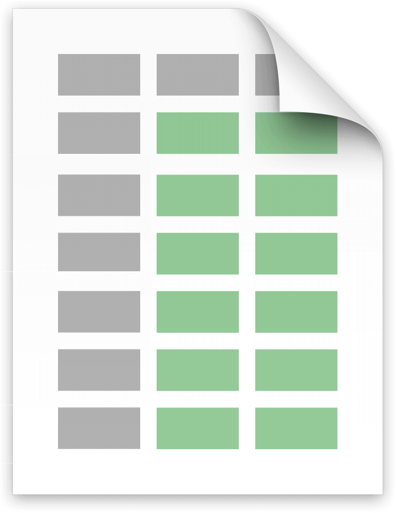 Table file icon